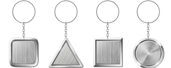 Porte clé en argent