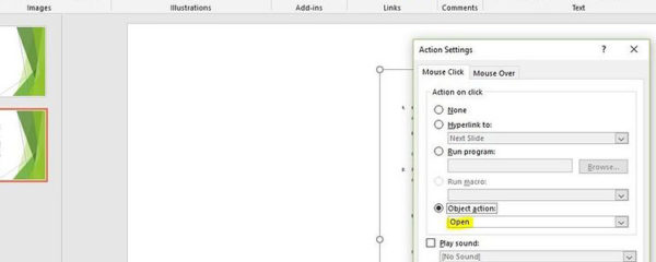 insertion de PDF dans PowerPoint