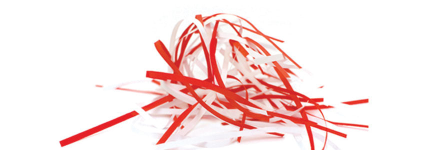 Papier broyé par un destructeur fellowes